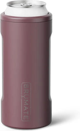 BrüMate Hopsulator Slim Can Cooler Insulated for 12oz Slim Cans | Skinny Can Insulated Stainless Steel Drink Holder for Hard Seltzer, Beer, Soda, and Energy Drinks (Rose Taupe)