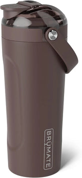 BrüMate MultiShaker Blender Shaker Bottle | 100% Leakproof Insulated Stainless Steel | Pre Workout and Protein Shaker Bottle for the Gym | 25oz (Java)