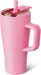BrüMate Era Flip 20oz Kids Tumbler with Covered Flip Down Straw | 100% Leakproof Insulated Kids Cup | Made of Stainless Steel | Cup Holder Friendly | 20oz (Primrose)
