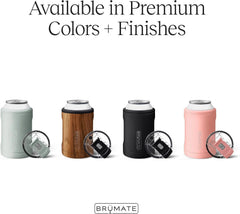 BrüMate Hopsulator Duo 2-in-1 Can Cooler Insulated for Cans + 100% Leak Proof Tumbler with Lid | Can Insulated for Hard Seltzer, Beer, Soda and Energy Drinks