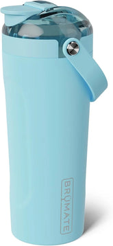 BrüMate MultiShaker Blender Shaker Bottle | 100% Leakproof Insulated Stainless Steel | Pre Workout and Protein Shaker Bottle for the Gym | 25oz (Glacier)