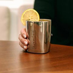 BrüMate Rocks 12oz Insulated Lowball Whiskey Tumbler, Lilac Dusk