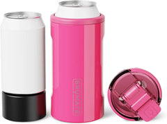 BrüMate Hopsulator Trio 3-in-1 Insulated Can Cooler for 12oz / 16oz Cans + 100% Leak Proof Tumbler with Lid | Insulated for Beer, Soda, and Energy Drinks
