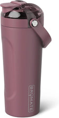 BrüMate MultiShaker Blender Shaker Bottle | 100% Leakproof Insulated Stainless Steel | Pre Workout and Protein Shaker Bottle for the Gym | 25oz (Rose Taupe)