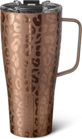 BrüMate Toddy XL - 32oz 100% Leak Proof Insulated Coffee Mug with Handle & Lid - Stainless Steel Coffee Travel Mug - Double Walled Coffee Cup (Gold Leopard)