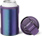 BrüMate Hopsulator Duo 2-in-1 Can Cooler Insulated for Cans + 100% Leak Proof Tumbler with Lid | Can Insulated for Hard Seltzer, Beer, Soda and Energy Drinks