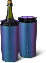 BrüMate Togosa 2-in-1 Wine Chiller Bucket & Pitcher | 100% Leakproof Locking Lid | Portable Chiller Fits Most Wine, Champagne, & Liquor Bottles | Perfect Wine Gift | 49oz (Dark Aura)