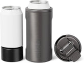 BrüMate Hopsulator Trio 3-in-1 Insulated Can Cooler for 12oz / 16oz Cans + 100% Leak Proof Tumbler with Lid | Insulated for Beer, Soda, and Energy Drinks