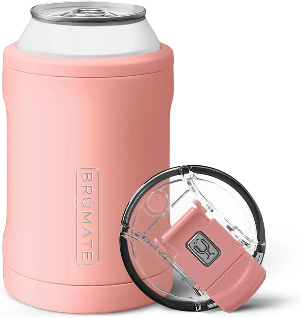 BrüMate Hopsulator Duo 2-in-1 Can Cooler Insulated for Cans + 100% Leak Proof Tumbler with Lid | Can Insulated for Hard Seltzer, Beer, Soda and Energy Drinks
