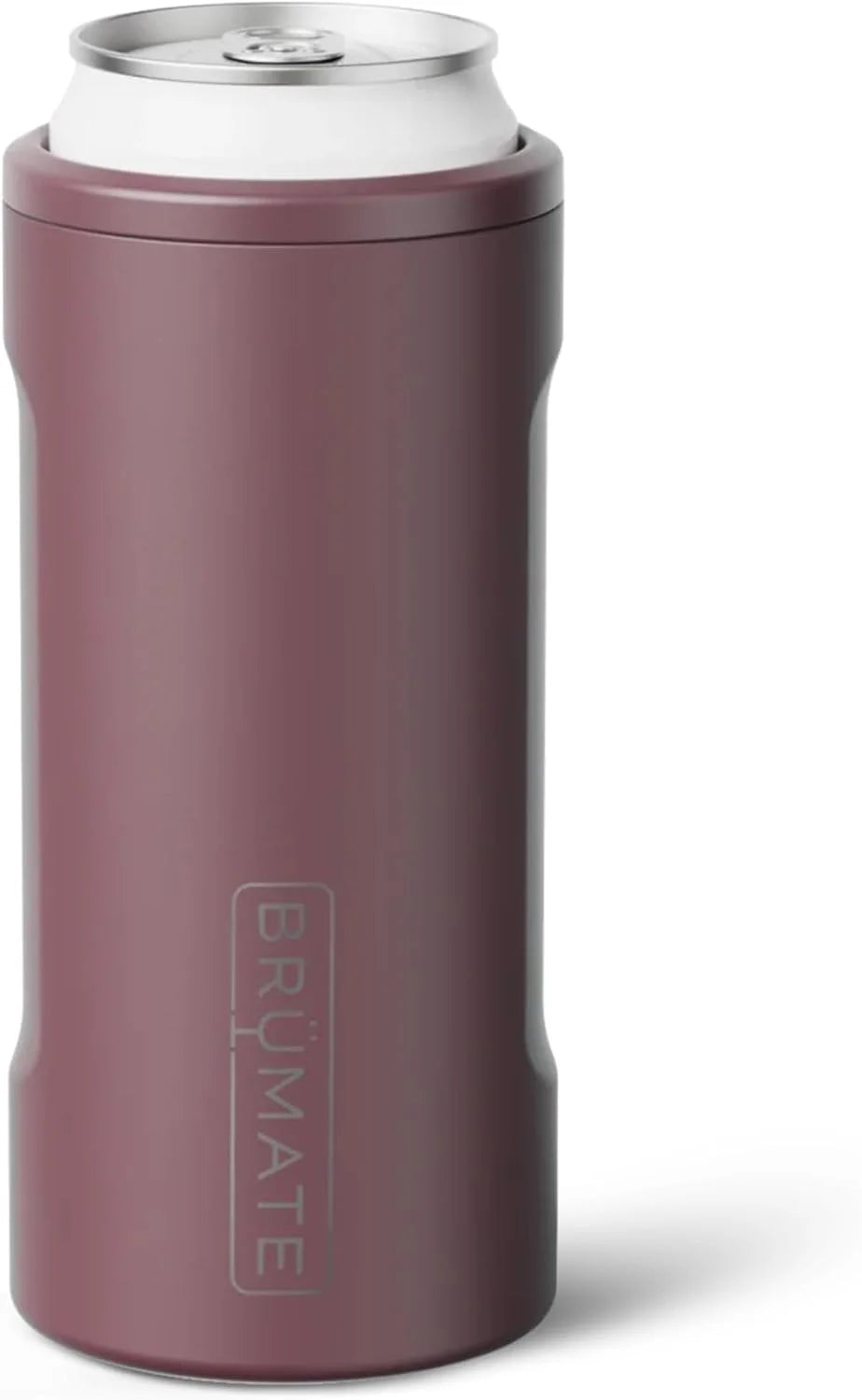 BrüMate Hopsulator Slim Can Cooler Insulated for 12oz Slim Cans | Skinny Can Insulated Stainless Steel Drink Holder for Hard Seltzer, Beer, Soda, and Energy Drinks (Rose Taupe)