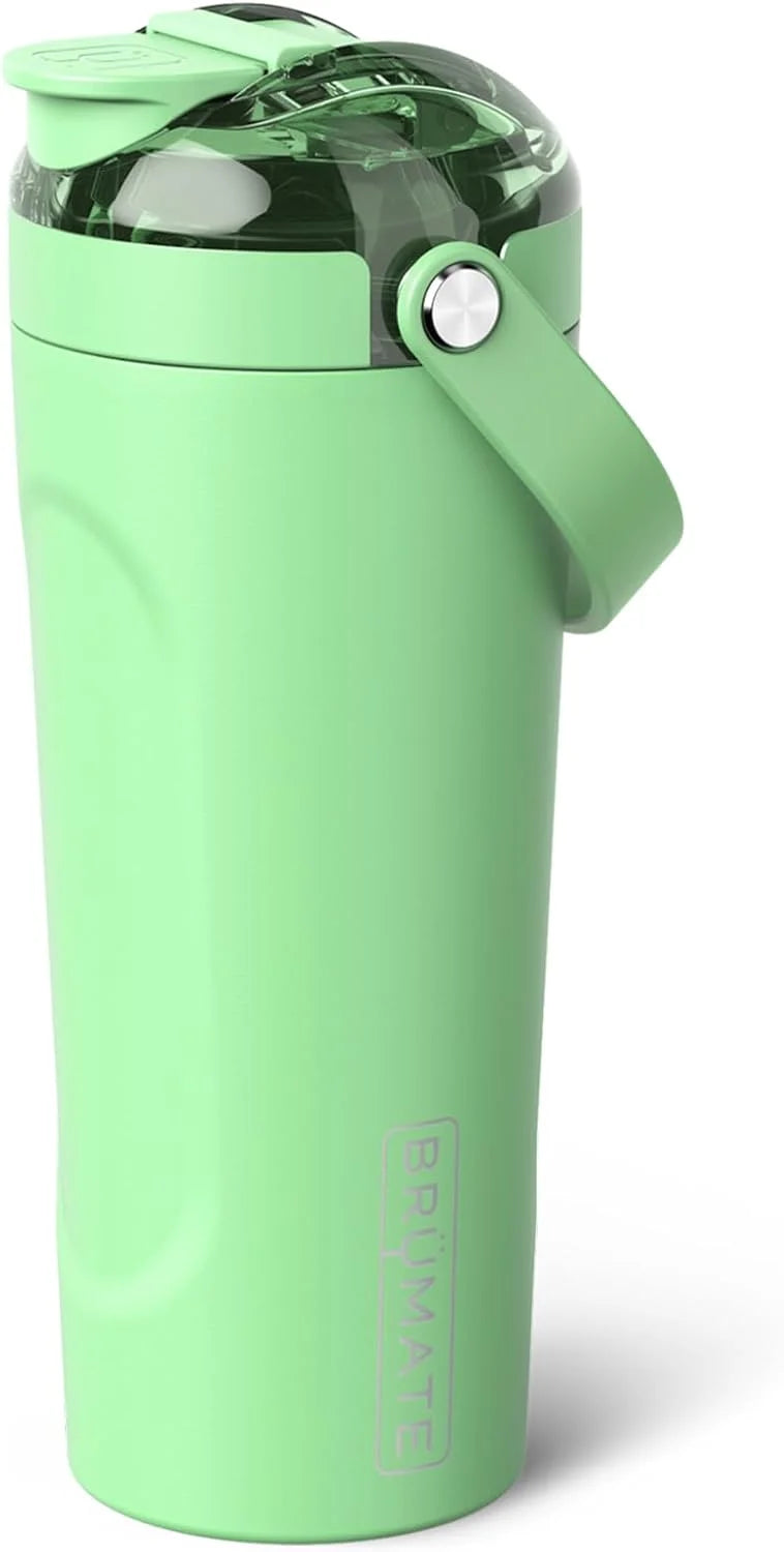 BrüMate MultiShaker Blender Shaker Bottle | 100% Leakproof Insulated Stainless Steel | Pre Workout and Protein Shaker Bottle for the Gym | 25oz (Kiwi)