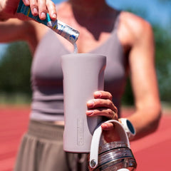 BrüMate MultiShaker Blender Shaker Bottle | 100% Leakproof Insulated Stainless Steel | Pre Workout and Protein Shaker Bottle for the Gym | 26oz (Onyx Leopard)