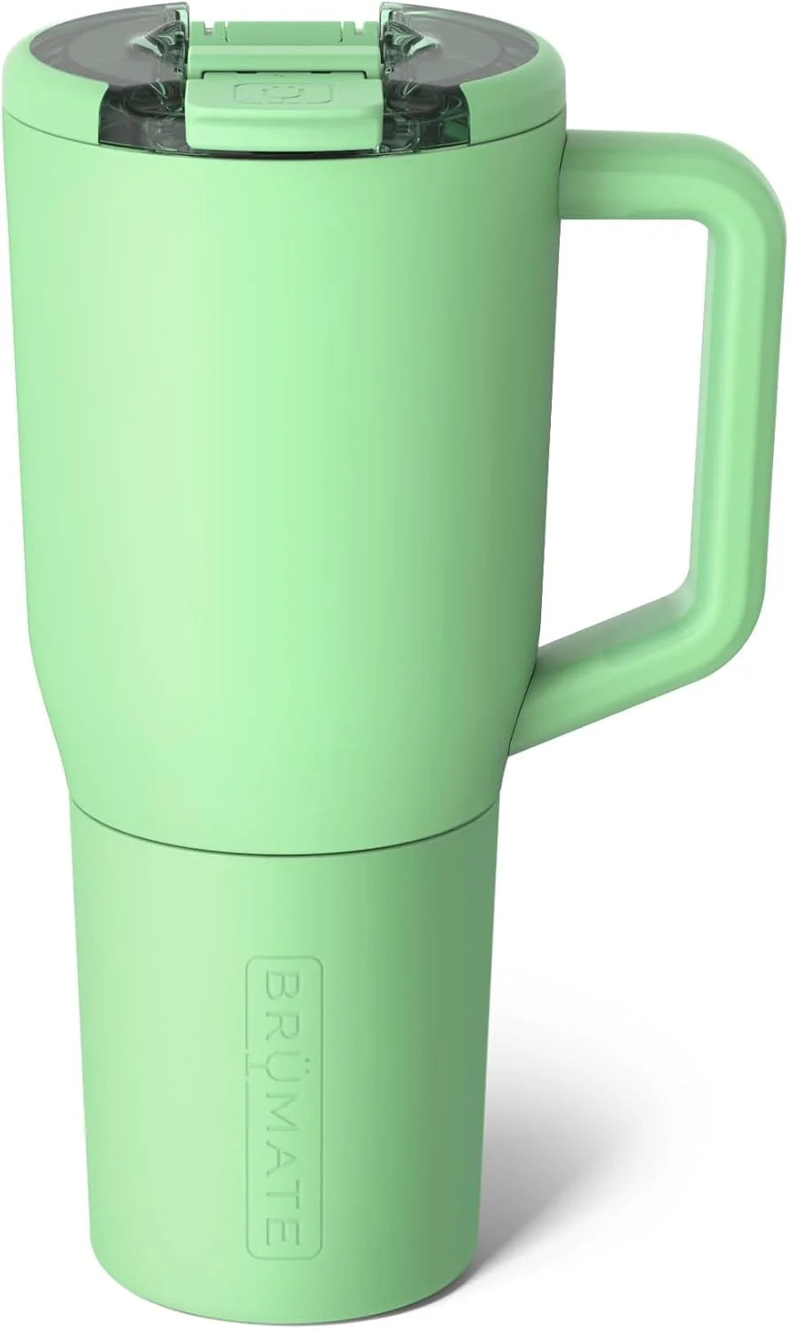 BrüMate Müv - 35oz 100% Leak Proof Insulated Coffee Mug with Handle & Lid - Stainless Steel Coffee Travel Mug - Double Walled Coffee Cup (Kiwi)