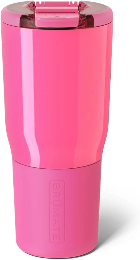 BrüMate Nav 25oz Insulated Travel Tumbler, Neon Pink