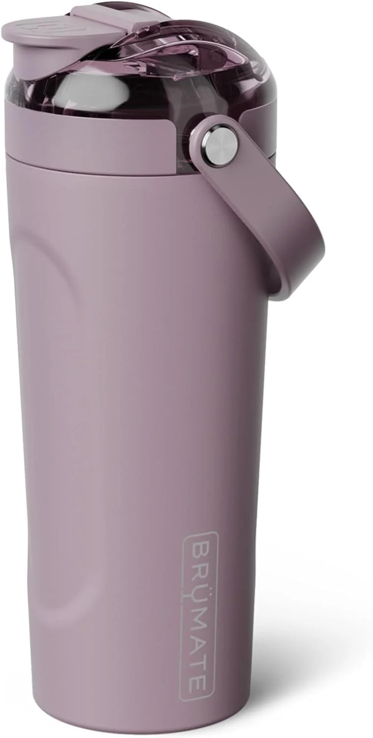 BrüMate MultiShaker Blender Shaker Bottle | 100% Leakproof Insulated Stainless Steel | Pre Workout and Protein Shaker Bottle for the Gym | 25oz (Lilac Dusk)