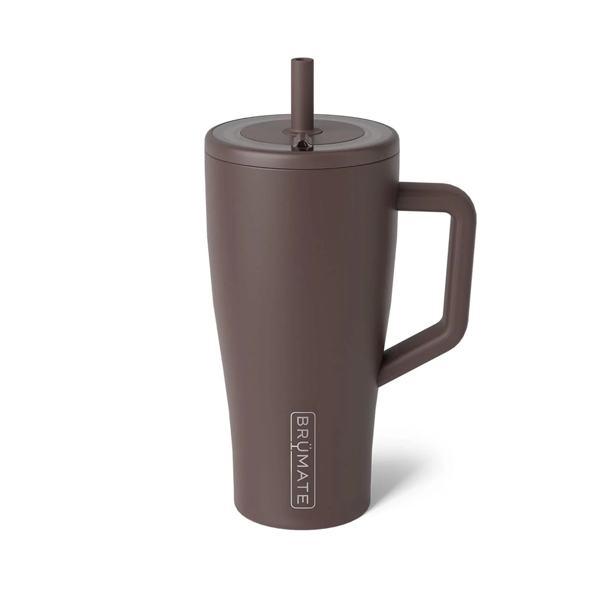 BrüMate Era 30 oz Tumbler with Handle & Straw | 100% Leakproof Insulated Water Bottle Tumbler with Lid & Flexible SoftSip Straw | Made of Stainless Steel | Cup Holder Friendly | 30oz (Java)