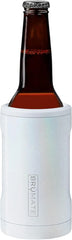 BrüMate Hopsulator Bott'l Insulated Bottle Cooler for Standard 12oz Glass Bottles | Glass Bottle Insulated Stainless Steel Drink Holder for Beer and Soda (Glitter White)