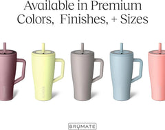 BrüMate Era 40 oz Tumbler with Handle and Straw | 100% Leakproof Insulated Water Bottle Tumbler with Lid and Flexible SoftSip Straw | Made of Stainless Steel | Cup Holder Friendly | 40oz (Lavender)