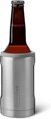 BrüMate Hopsulator Bott'l Insulated Bottle Cooler for Standard 12oz Glass Bottles | Glass Bottle Insulated Stainless Steel Drink Holder for Beer and Soda (Stainless)