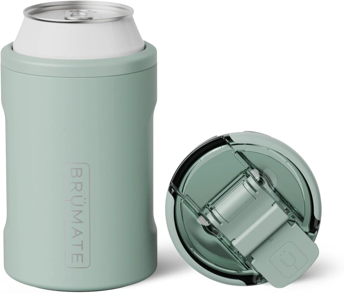 BrüMate Hopsulator Duo 2-in-1 Can Cooler Insulated for Cans + 100% Leak Proof Tumbler with Lid | Can Insulated for Hard Seltzer, Beer, Soda and Energy Drinks
