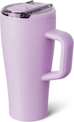BrüMate Era Flip 20oz Kids Tumbler with Covered Flip Down Straw | 100% Leakproof Insulated Kids Cup | Made of Stainless Steel | Cup Holder Friendly | 20oz (Lavender)