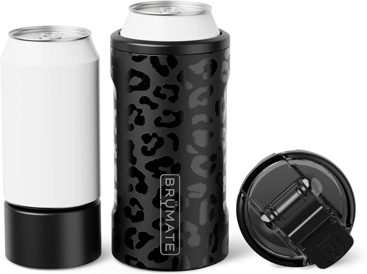 BrüMate Hopsulator Trio 3-in-1 Insulated Can Cooler for 12oz / 16oz Cans + 100% Leak Proof Tumbler with Lid | Insulated for Beer, Soda, and Energy Drinks