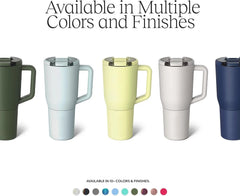 BrüMate Müv - 35oz 100% Leak Proof Insulated Coffee Mug with Handle & Lid - Stainless Steel Coffee Travel Mug - Double Walled Coffee Cup (Blue Agave)